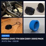 Honda Civic 7th gen (2001-2005) Pack – 30 STL Files
