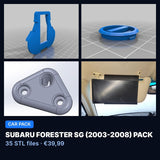 Subaru Forester SG (2003-2008) Pack – 35 STL Files