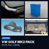 VW Golf MK2 Pack – 37 STL Files