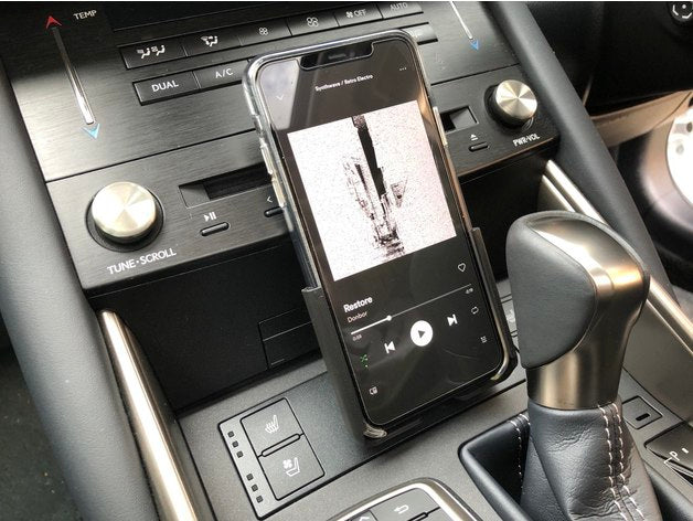 IPhone 11 Pro Max Holder/mount for Lexus IS 300 (XE30, 2013+)