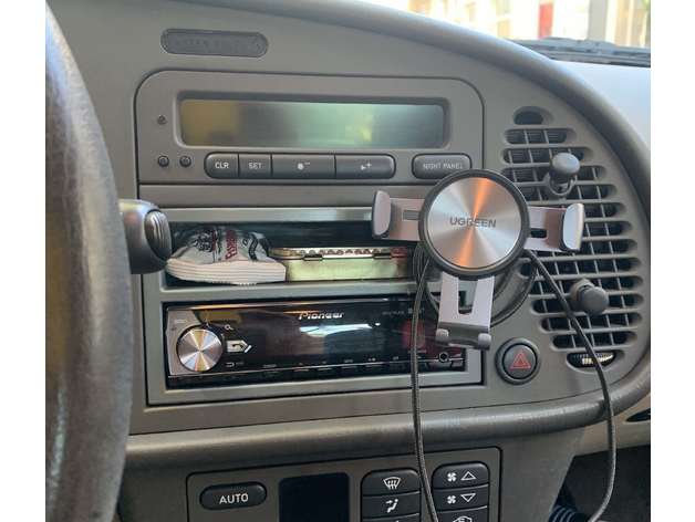 Saab 9-3OG 1998-2003 Radio Single Din Converter and Phone Holder – 1998 Saab 9-3, 1999 Saab 9-3, 2000 Saab 9-3, 2001 Saab 9-3, 2002 Saab 9-3, 2003 Saab 9-3