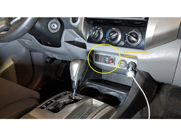 Tacoma/4Runner RedArc Brake Controller Plate – Toyota Tacoma