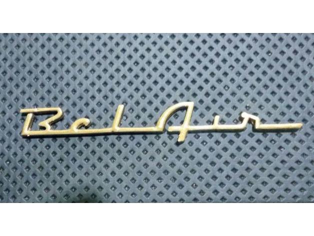 Bel Air - Chevy 57 - Emblem – 1957 Chevrolet Bel Air