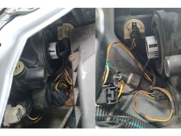 Zafira A - Headlight Adapter for Retrofitting Osram Night Breaker H7 LEDs – Opel Zafira