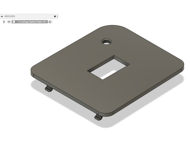 Jeep TJ Airbag Switch Replacement Plate – Jeep Wrangler