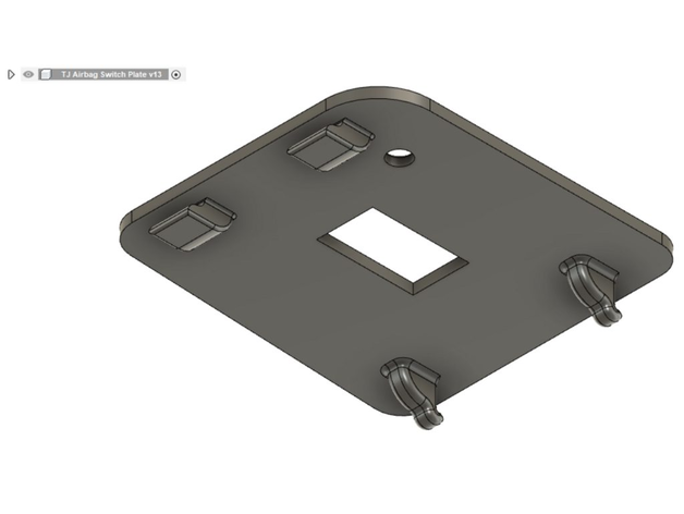 Jeep TJ Airbag Switch Replacement Plate – Jeep Wrangler