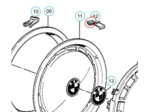 BMW E28 Metal Wheel Cover Spare Part – BMW 5 Series