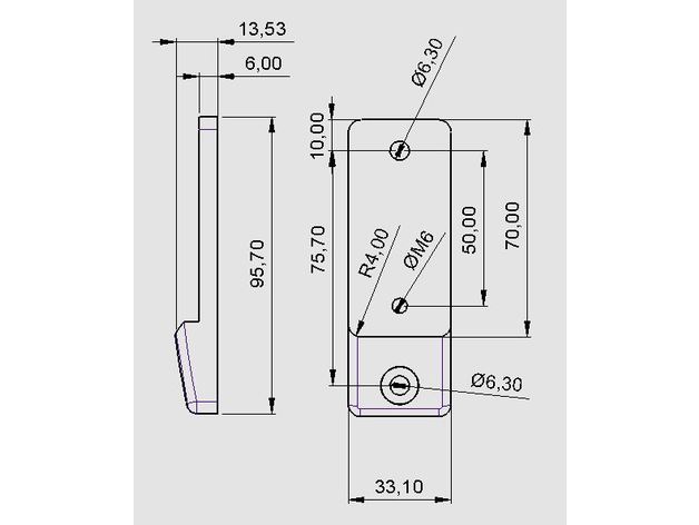 Adapter - VW T3 Spiegel an Lada Niva – Lada Niva, Volkswagen T3