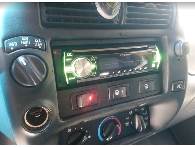 Ford [Explorer] Ranger Single DIN Aftermarket Stereo Trim – Ford Ranger, Ford Explorer