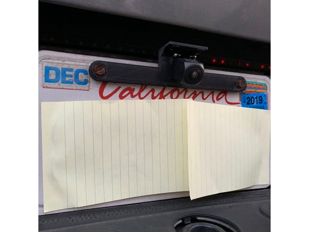 License Plate Back Up Camera U.S. – Dodge RAM