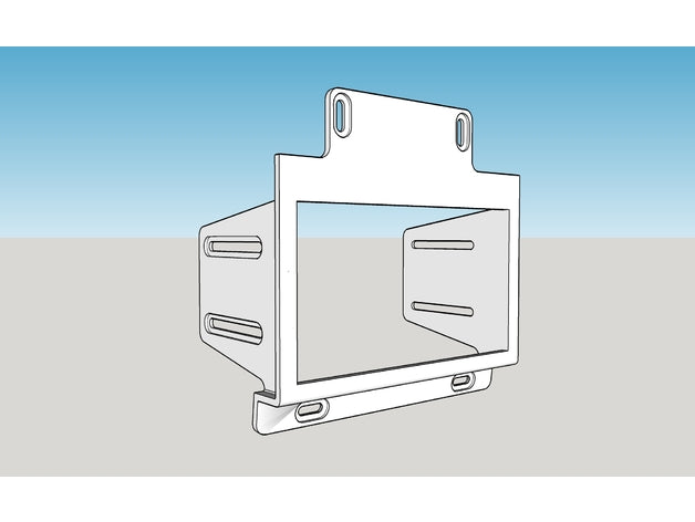 80-86 Bullnose Ford Double Din Mount – Ford