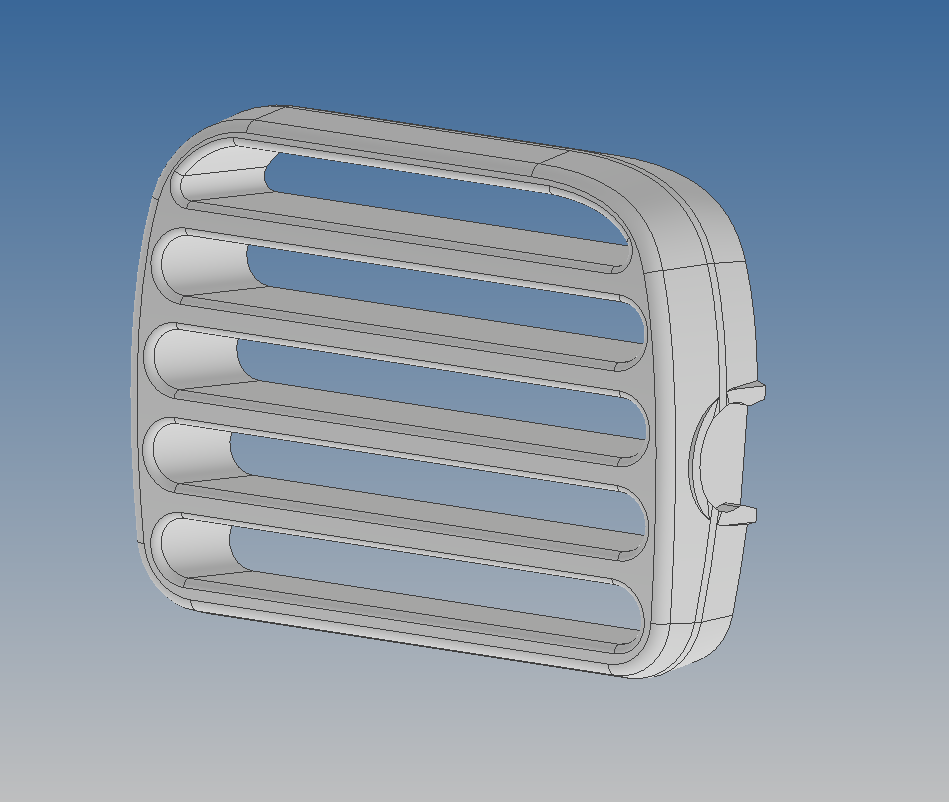 Simple Renault Clio II / Thalia I Mid Fan Cover, Ventillaton Grille – Renault Clio