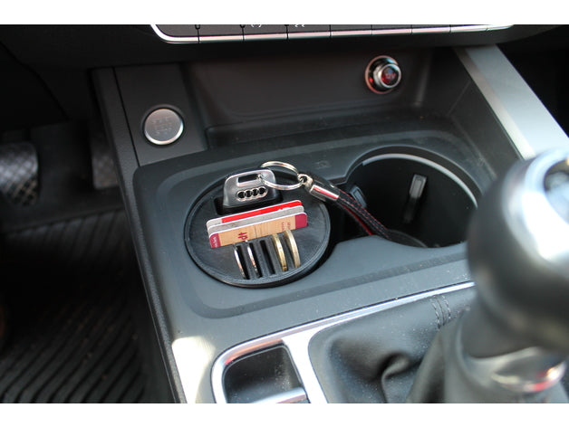 Audi A4 B9 Smartphone, Key and Card Holder Replacement for Cup Holder V1 – Audi A4