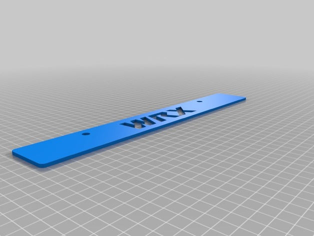 WRX Front License Plate Delete – Subaru WRX