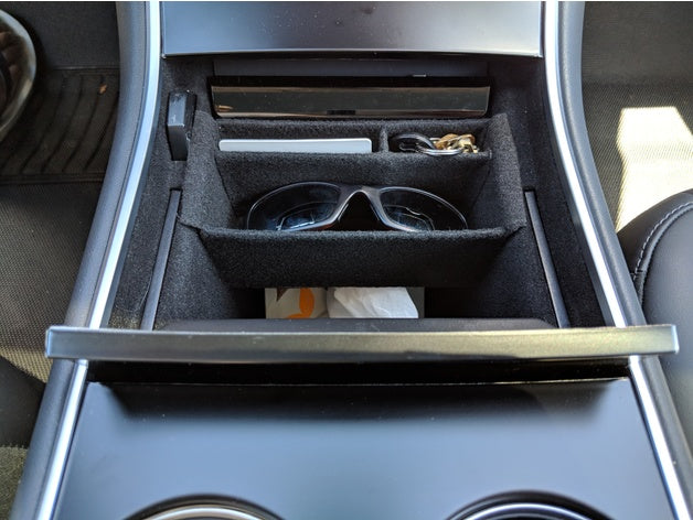 Tesla Model 3 Sunglass Tray in Center Console – Tesla Model 3