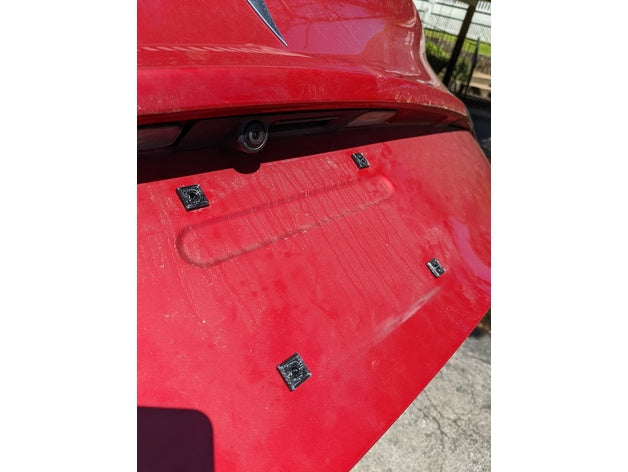 Tesla Model 3 Rear License Plate Anchors – Tesla Model 3
