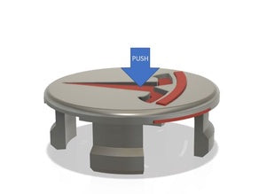 Addon for Tesla Model 3 Wheel Center Cap - T-Logo Split – Tesla Model 3