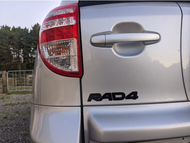 RAD4 - RAV4 Badge Emblem Toyota – Toyota RAV4