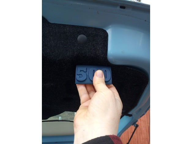 Fiat 500 Tailgate Handle – Fiat 500