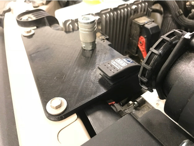 JK JEEP ARB Twin Air Underhood Switch and Chuck Bracket Panel – Jeep Wrangler