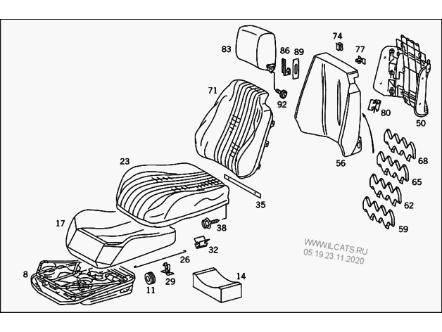 Mercedes Seat Cushion Clip 1409883778 – Mercedes-Benz