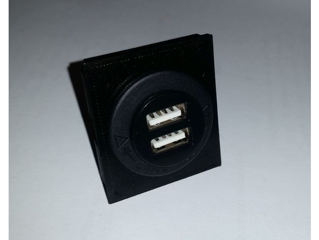 Switch Blank for VW Flat, Double, with Hole for USB Socket – Volkswagen LT