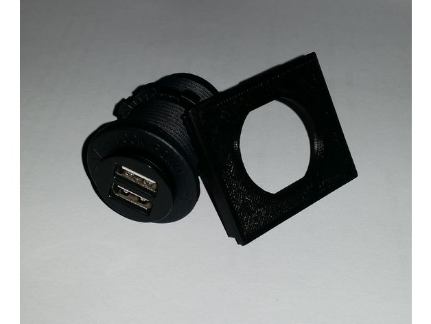 Switch Blank for VW Flat, Double, with Hole for USB Socket – Volkswagen LT