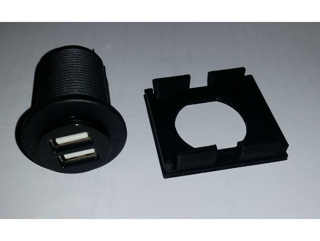Switch Blank for VW Flat, Double, with Hole for USB Socket – Volkswagen LT