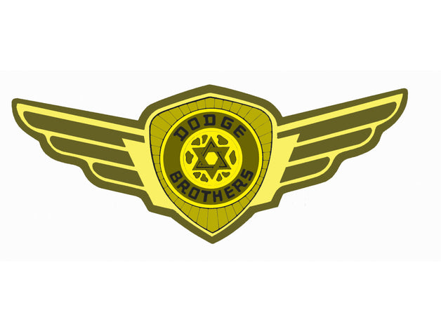 Dodge Brothers Badge with Wings – Dodge