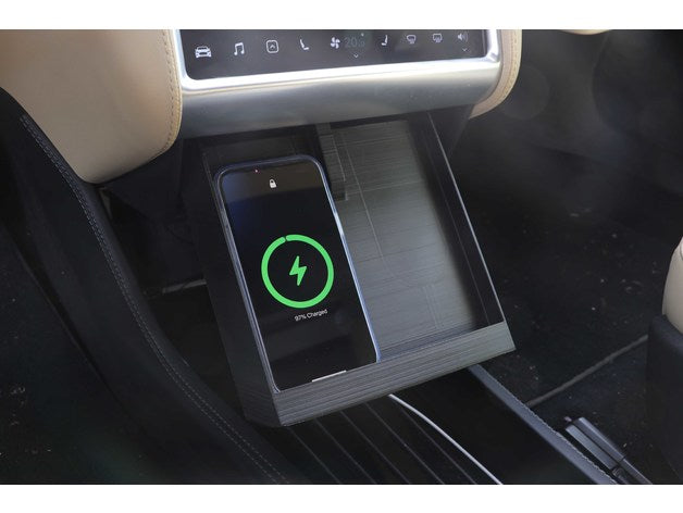 Tesla Model S Phone Charging Bay – Tesla Model S