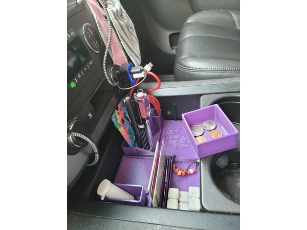 GMC 2011 Center Console Organizer with Removable Change Cup – 2011 GMC Sierra