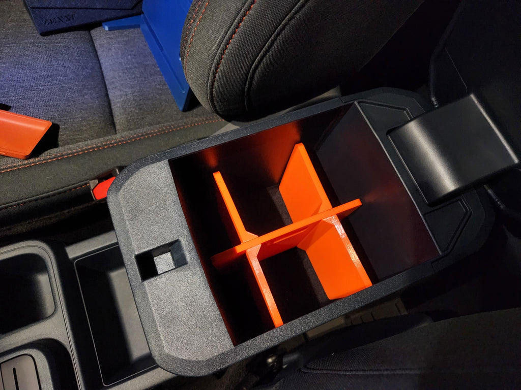 Extra Thick Ford Maverick Console Divider – 2026 Ford Maverick, 2025 Ford Maverick, 2024 Ford Maverick, 2023 Ford Maverick, 2022 Ford Maverick
