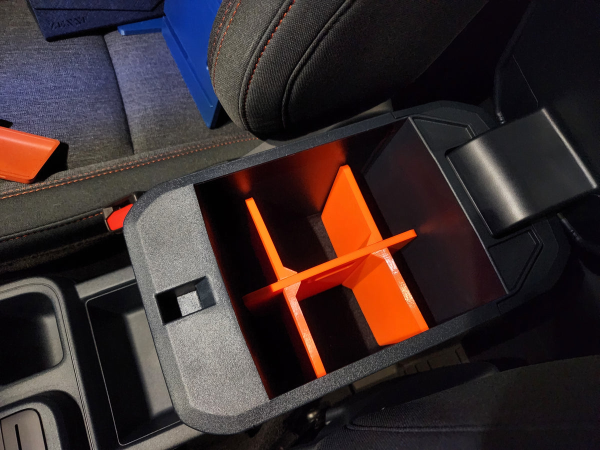 Extra Thick Ford Maverick Console Divider – 2026 Ford Maverick, 2025 Ford Maverick, 2024 Ford Maverick, 2023 Ford Maverick, 2022 Ford Maverick