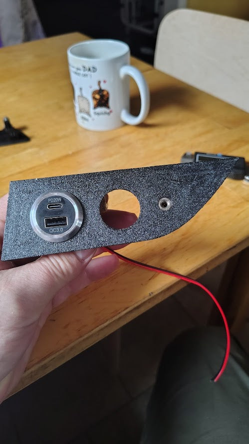 Ford Transit "slim Console" Aux Input Bezel – 2019 Ford Transit, 2018 Ford Transit, 2017 Ford Transit, 2016 Ford Transit, 2015 Ford Transit, 2014 Ford Transit