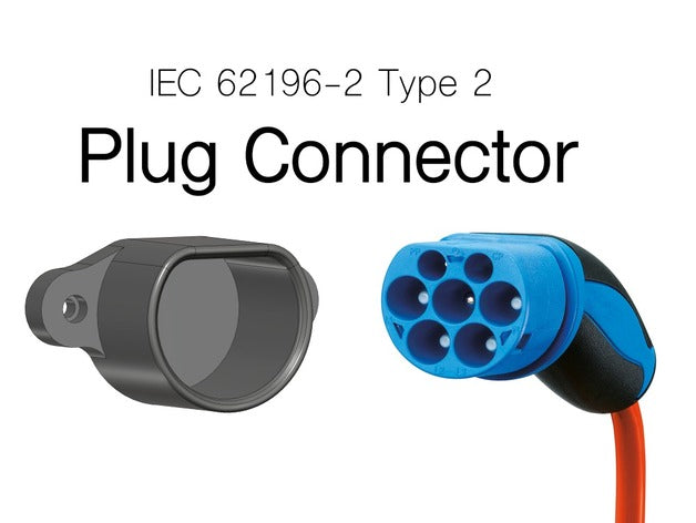 IEC 62196-2 Type 2 Plug Dummy Connector – Renault ZOE, Tesla Model S