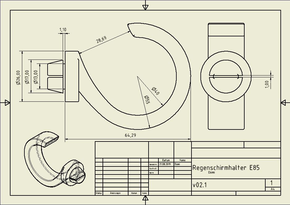 Umbrella Holder for BMW Z4 E85 – BMW