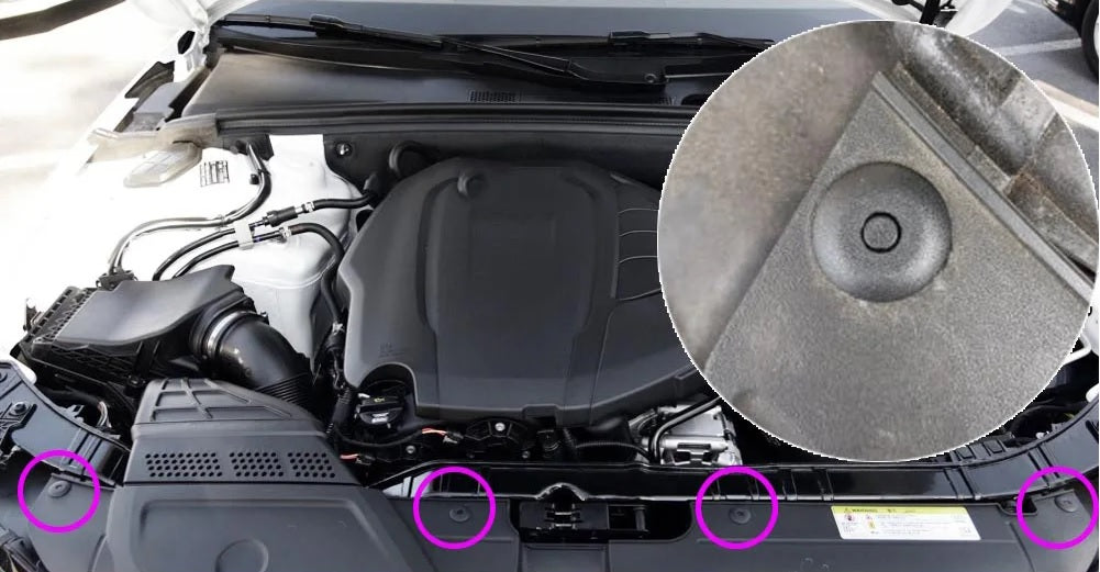 Audi q5, a4, a5 Cover Clip's Pin for 4D0807300 – Audi