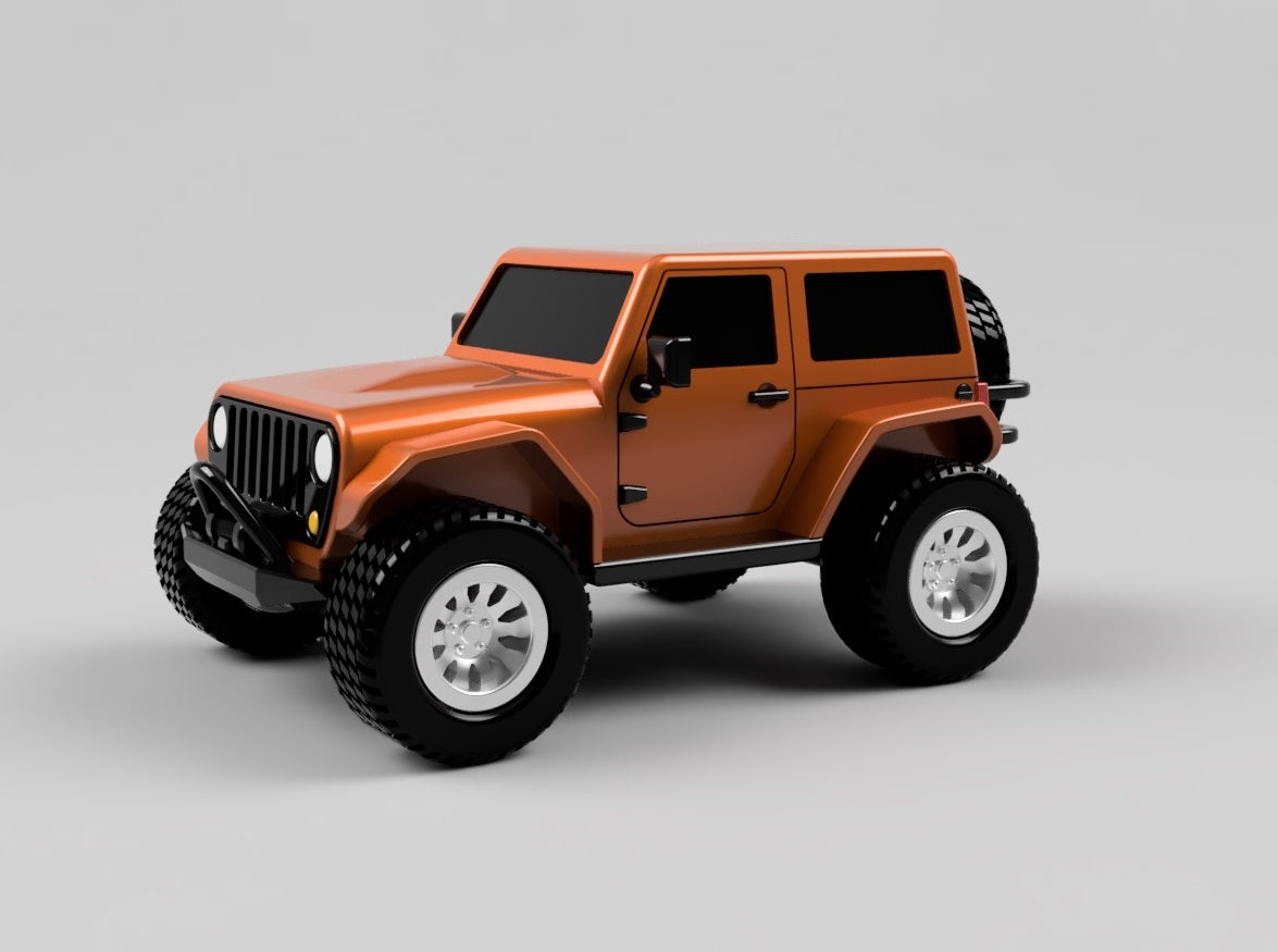 2-door JEEP Wrangler - Fully Printable – Jeep