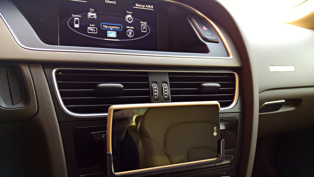 LG G4 (with Phone Case) Stand for Audi A5 or A4 with MMI – Audi A5