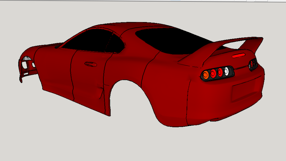 Toyota Supra mk4 1993 1/10 Body Shell 3d Printable – Toyota