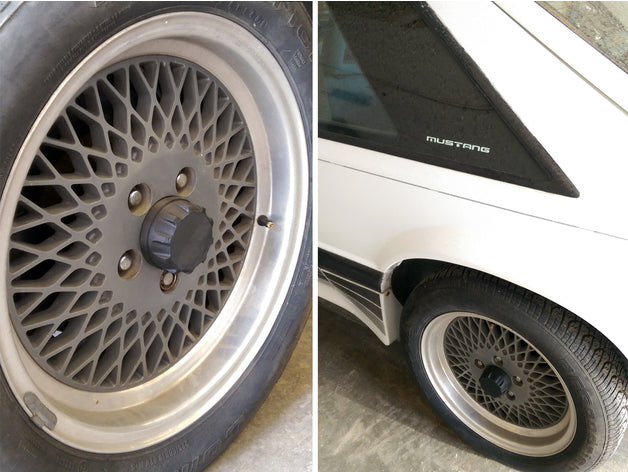 Wheel Center Cap And Seat Handles – 1984 Ford Mustang