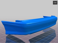 Ford Mustang Foxbody 1/16 Rear Bumper – Ford
