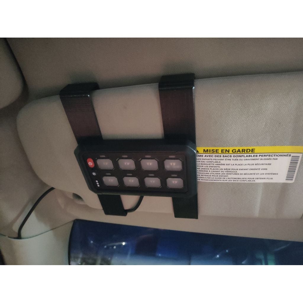 Aux Switch Panel Sun Visor Bracket – 2011-2021 Jeep Grand Cherokee WK2