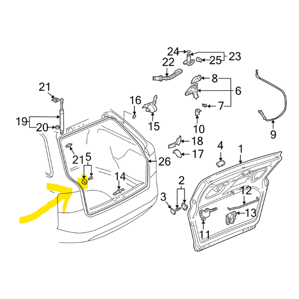 Cup Holder – 2000-2008 Audi A4 B6/B7