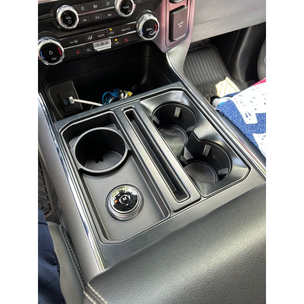 Center Console Cup Holder Insert / Nalgene Holder – 2021-2026 Ford F-150
