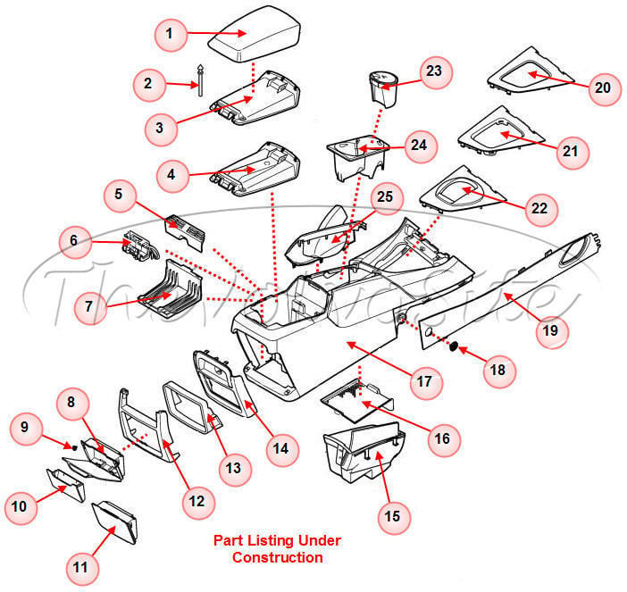 Center Console Screw – 2004 Volvo S60