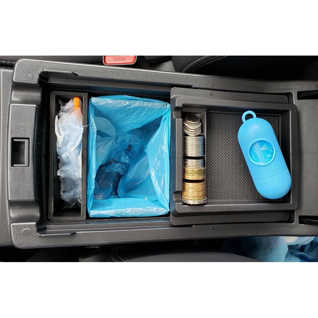Center Console Trash Bin And Swiffer Compartment – 2015 Subaru Outback