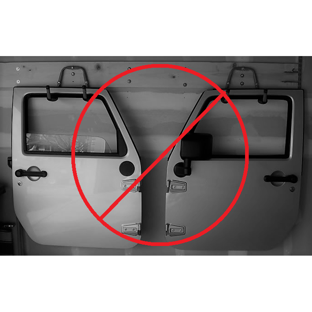 Door Storage Hanger – 1997-2018 Jeep Wrangler (TJ, JK)