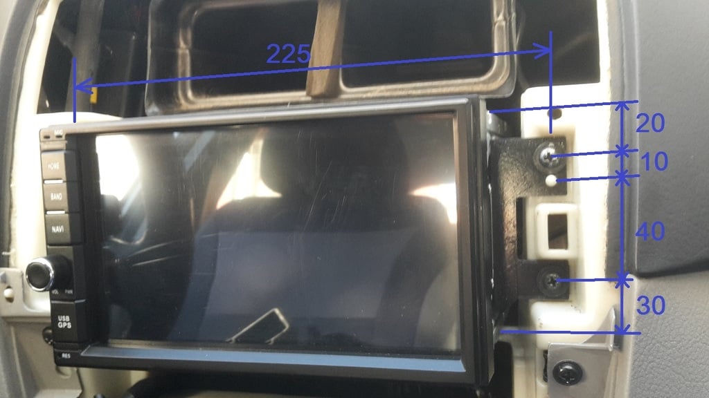 Double Din Car Audio Unit Mount – 2004 Kia Cerato