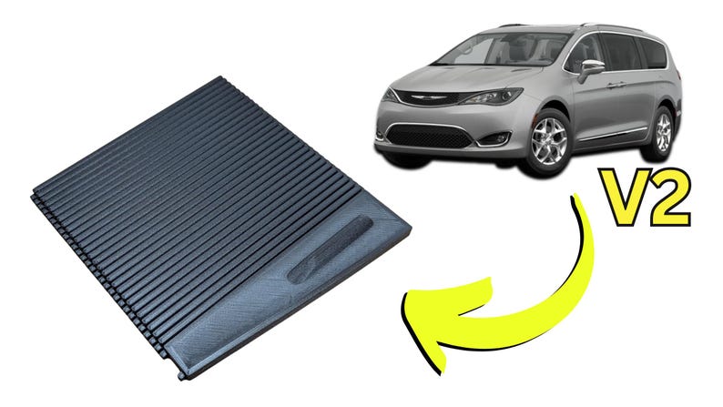 2017–2025 Chrysler Pacifica V2 Style Storage Cover Door
